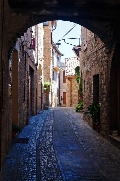 Vista de spello cidade — Fotografia de Stock