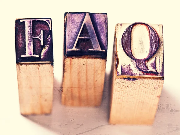 Frequently asked questions Stock Photo
