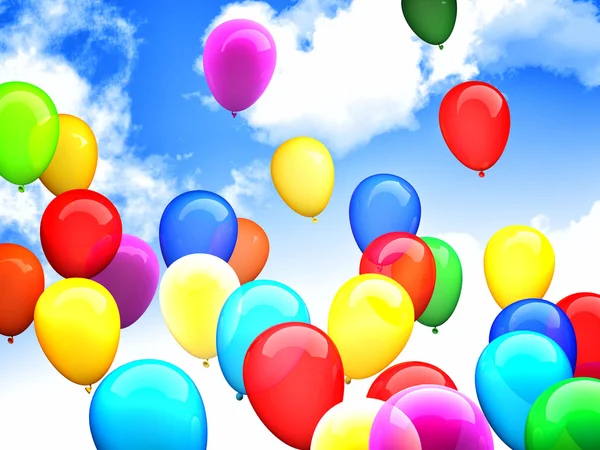 3D-ballons — Stockfoto