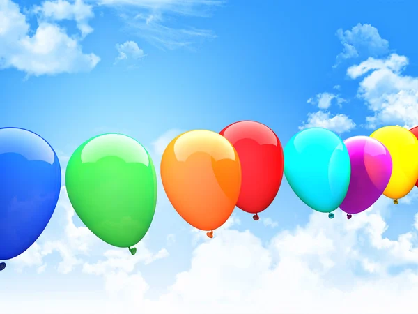 Balões 3d — Fotografia de Stock