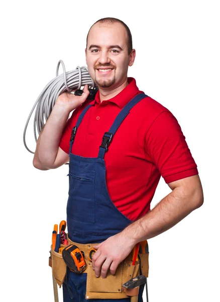 Handyman portrair — Stockfoto