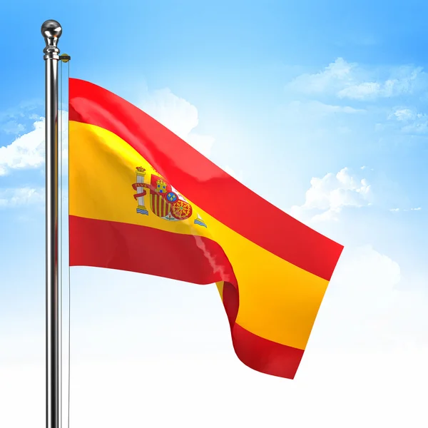 Flaga hiszpańska — Zdjęcie stockowe