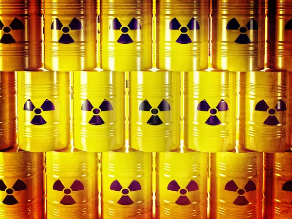 Radioactive barrel — Stock Photo, Image