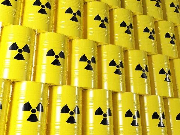 Radioactieve vat — Stockfoto