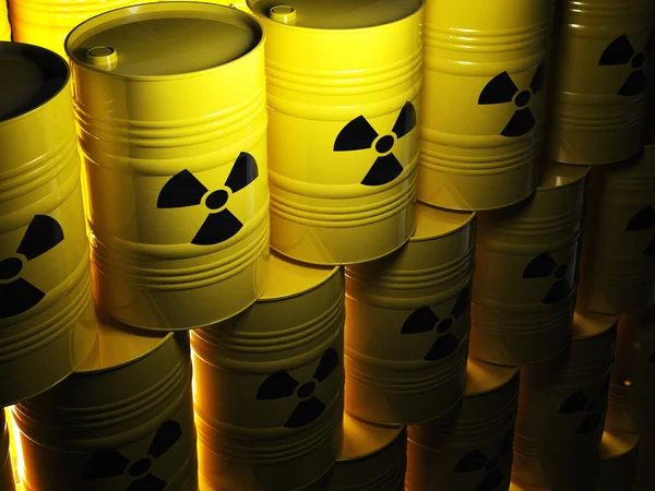 Radioactive barrel — Stock Photo, Image