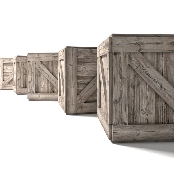 Cassa in legno — Foto Stock