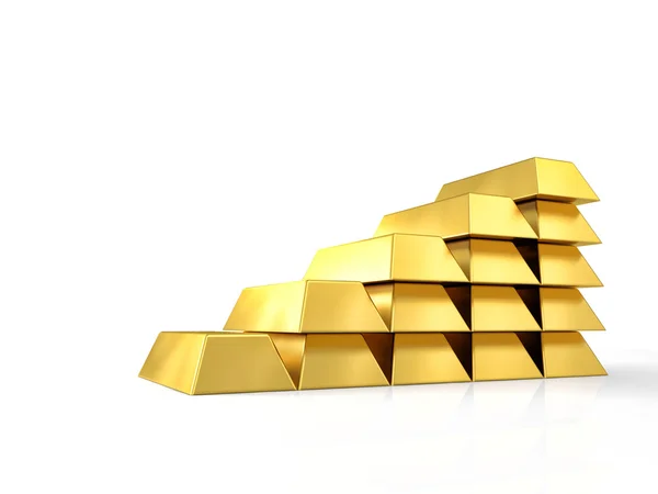 Lingote de oro — Foto de Stock