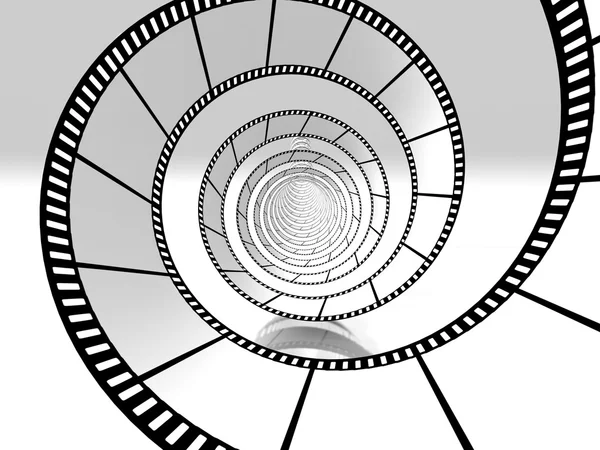 Movie strip spiral — Stock Photo, Image