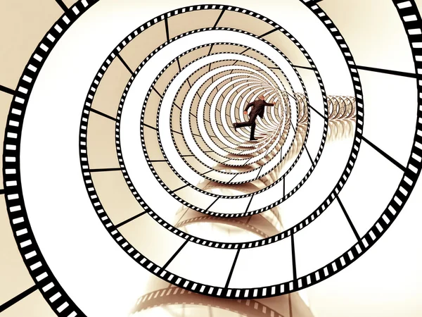 Film striscia spirale — Foto Stock