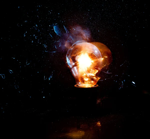 Bulb explosion — Stock Photo, Image