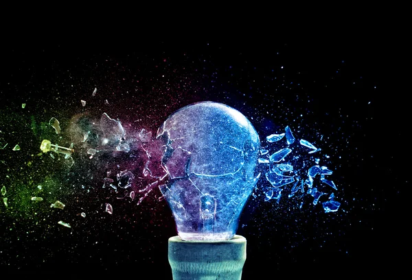 Bulb explosion — Stock Photo, Image