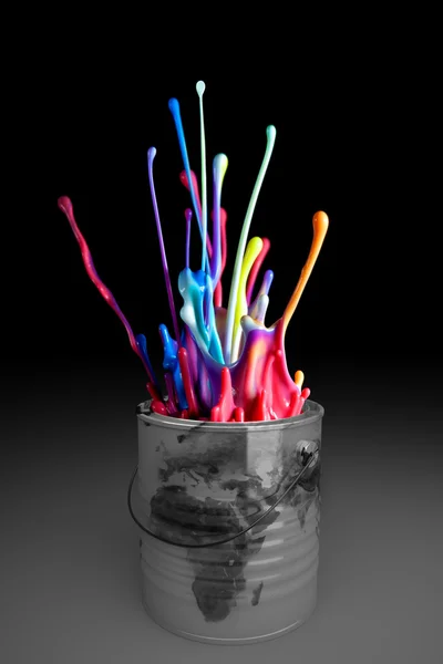 Can paint explosion — Stock Photo, Image