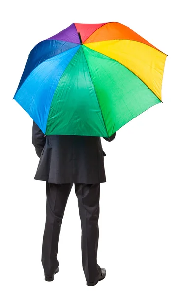 Uomo con ombrello — Foto Stock