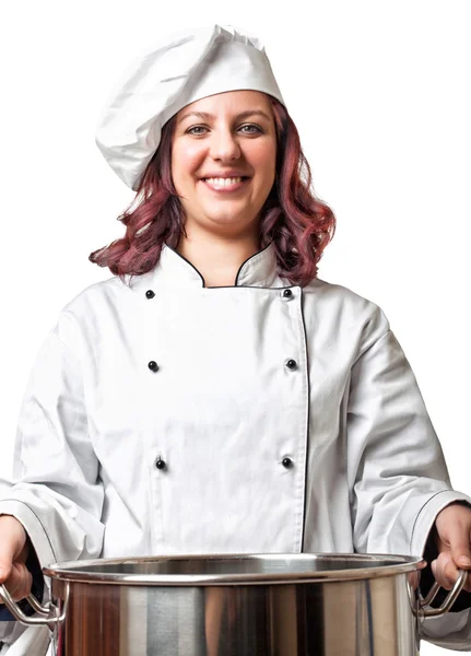 Vrouw chef-kok — Stockfoto