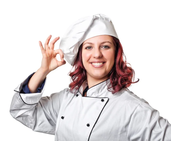 Mulher chef — Fotografia de Stock