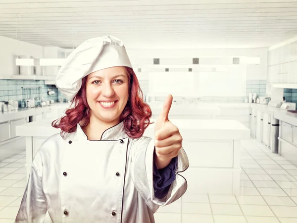 Mulher chef — Fotografia de Stock