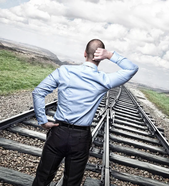 Aspetta il mio treno — Foto Stock