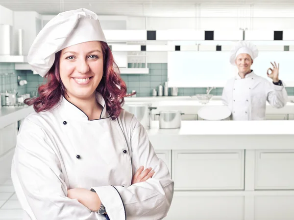 Mujer chef — Foto de Stock