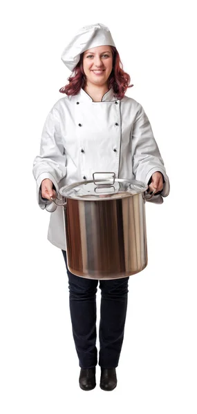 Donna chef — Foto Stock