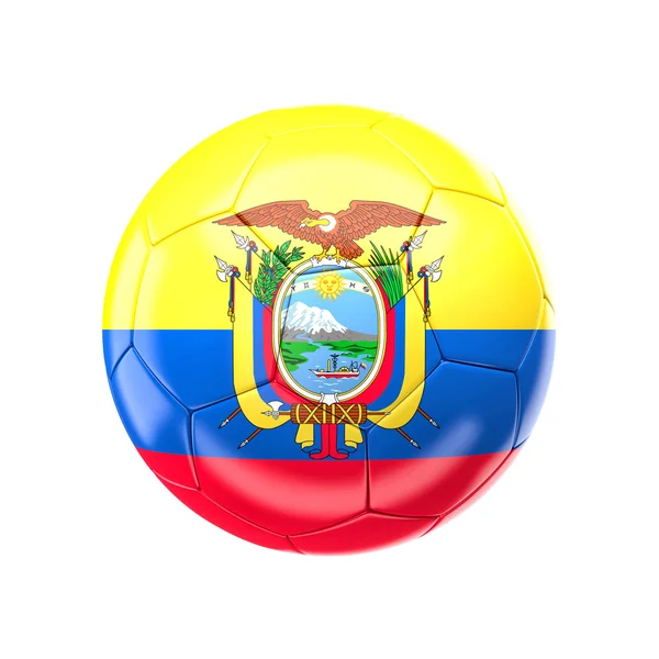 Ecuador soccer ball — Stock Photo, Image