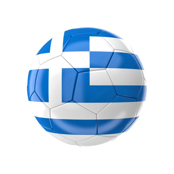 Greece soccer ball — Stock Photo, Image