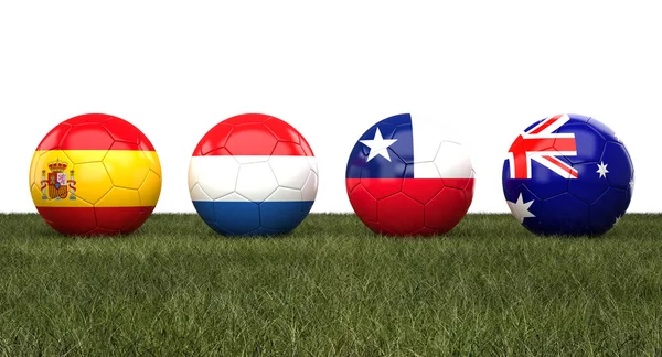 Fußball-WM-Bälle — Stockfoto