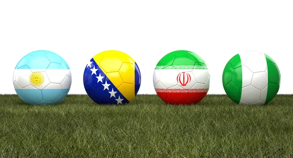 Wordl カップのサッカー ボール — ストック写真