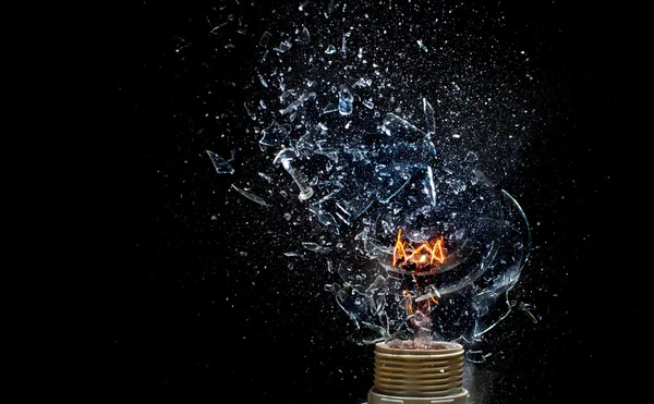 Explosão da lâmpada — Fotografia de Stock