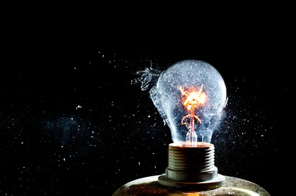 Bulb explosion — Stock Photo, Image