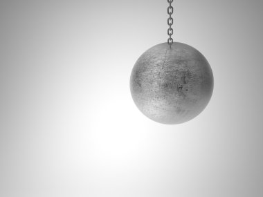 swinging metal ball clipart