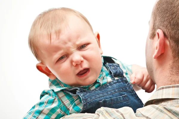 Сердитий дитини — стокове фото