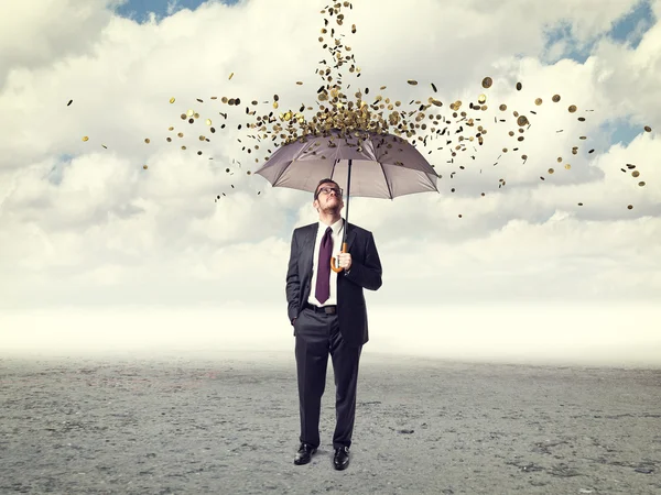 Coin rain — Stock Photo, Image