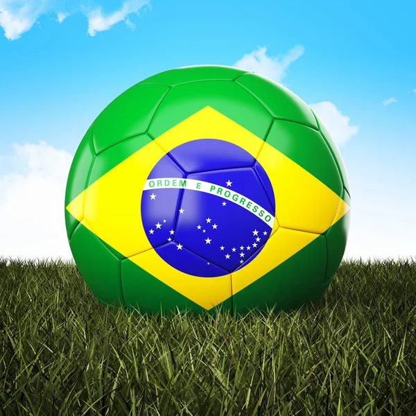 Brasilianischer Fußballball — Stockfoto