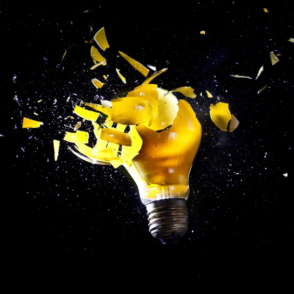 Glödlampa explosion — Stockfoto