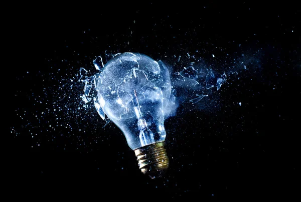 Bulb explosion — Stock Photo, Image