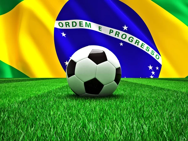 Brezilya futbol topu — Stok fotoğraf