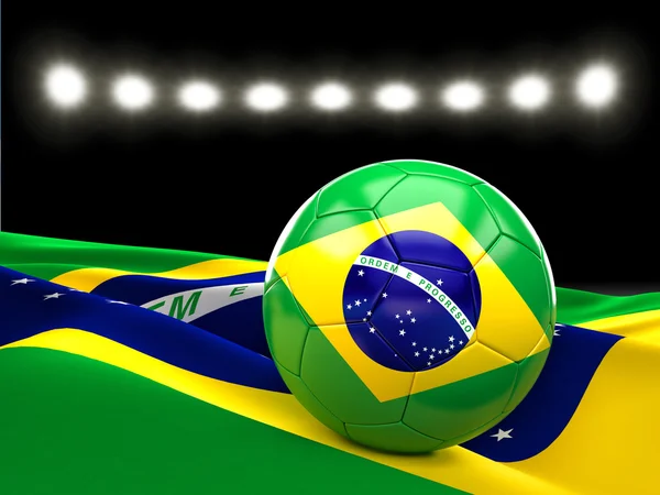 Brasilianischer Fußballball — Stockfoto