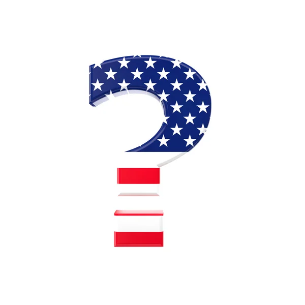 Usa question mark — Stock Photo, Image