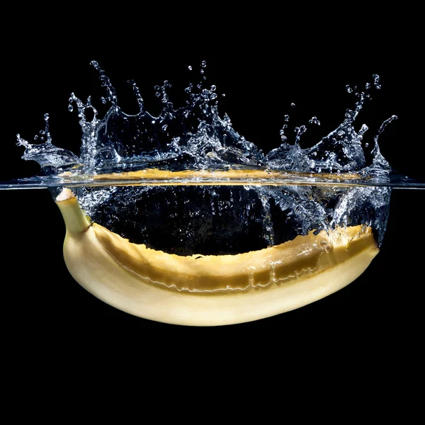 Banaan splash — Stockfoto