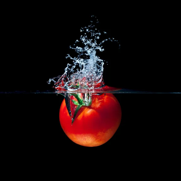 Salpicos de tomate — Fotografia de Stock