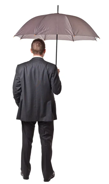 Umbrella businessman — Stock Photo, Image