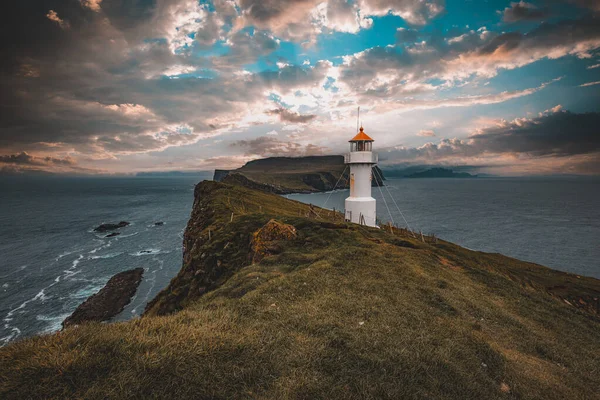 Faroe Adalarındaki Fenerimde — Stok fotoğraf