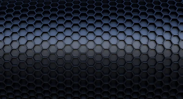 Fondo Celda Hexagonal Caucho Negro —  Fotos de Stock