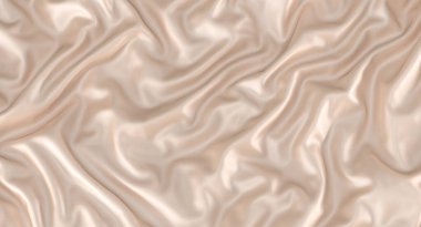 Pembe saten kumaş örtüsü. 3d hazırlayıcı