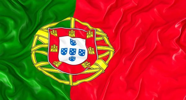 Portekiz Bayrağı Geçmişi Hazırlayıcı — Stok fotoğraf
