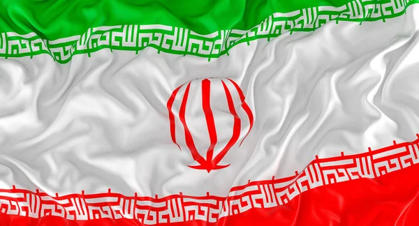 Flag State Iran Render — Stock Photo, Image