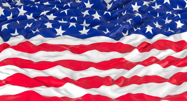 Flag United States America Render — Foto de Stock