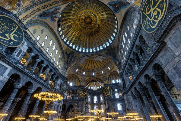 Interior Hagia Sophia Mosque Istanbul Turkey — Foto de Stock