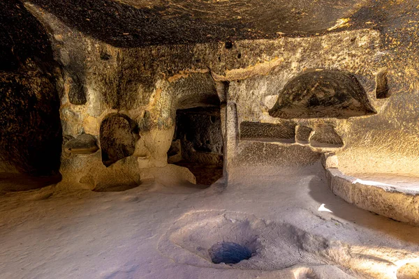 Caverna Antigas Habitações Vale Zelve Peru Capadócia — Fotografia de Stock