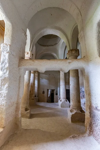 Detail Church Arches Carved Rock Red Valley Turkey — Foto Stock